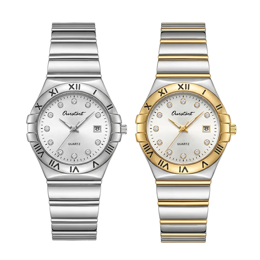 

New Women's Watch Constellation Classic Waterproof Diamond Set Calendar Steel Belt Female Fashion Quartz Wristwatches Gift