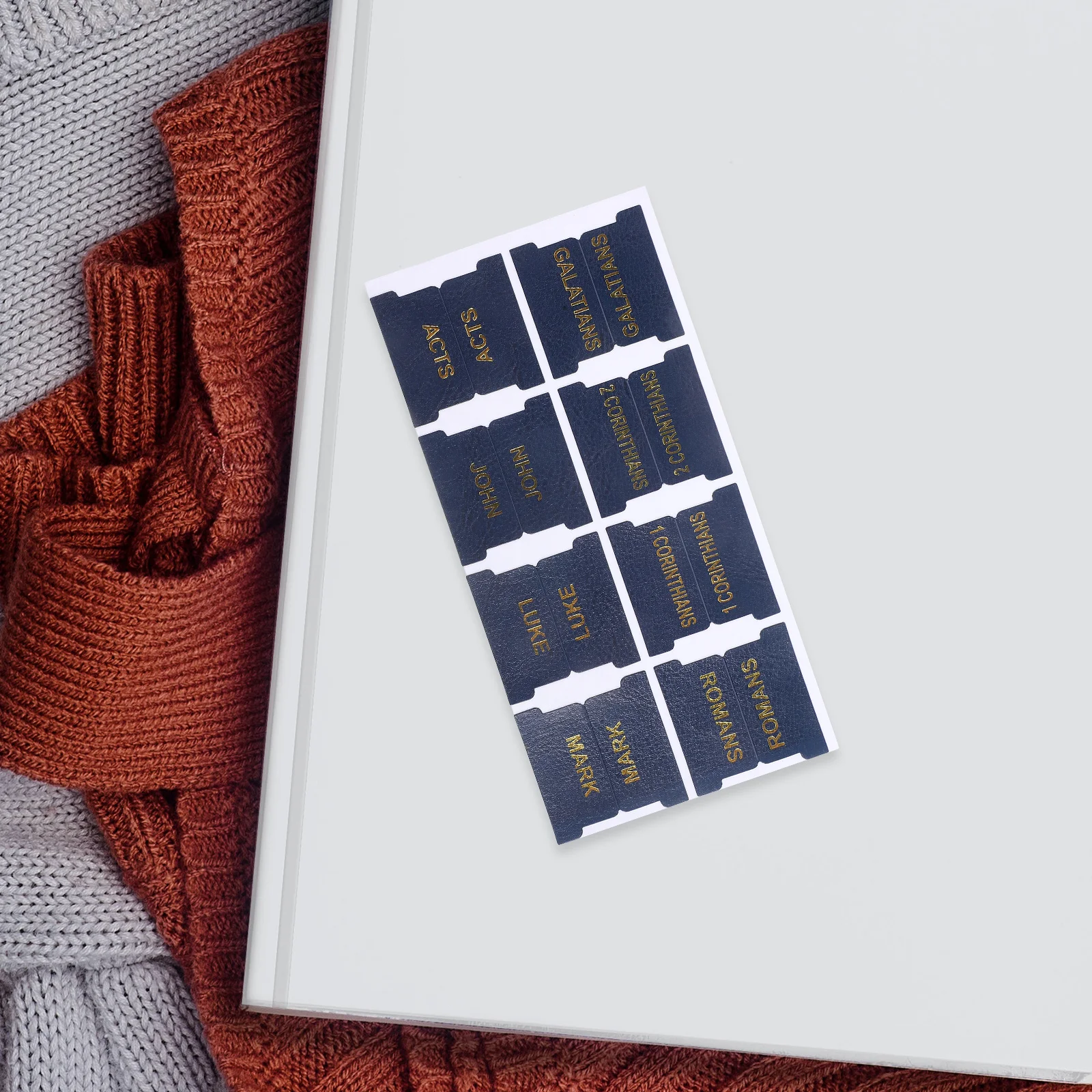 1 مجموعة علامات تبويب مؤشر الكتاب المقدس التصميم الإبداعي فواصل صفحة فارغة لملاحظات دراسة الكتاب المقدس القسم المرجعي مجموعة الإشارات المرجعية للوصول السريع #6