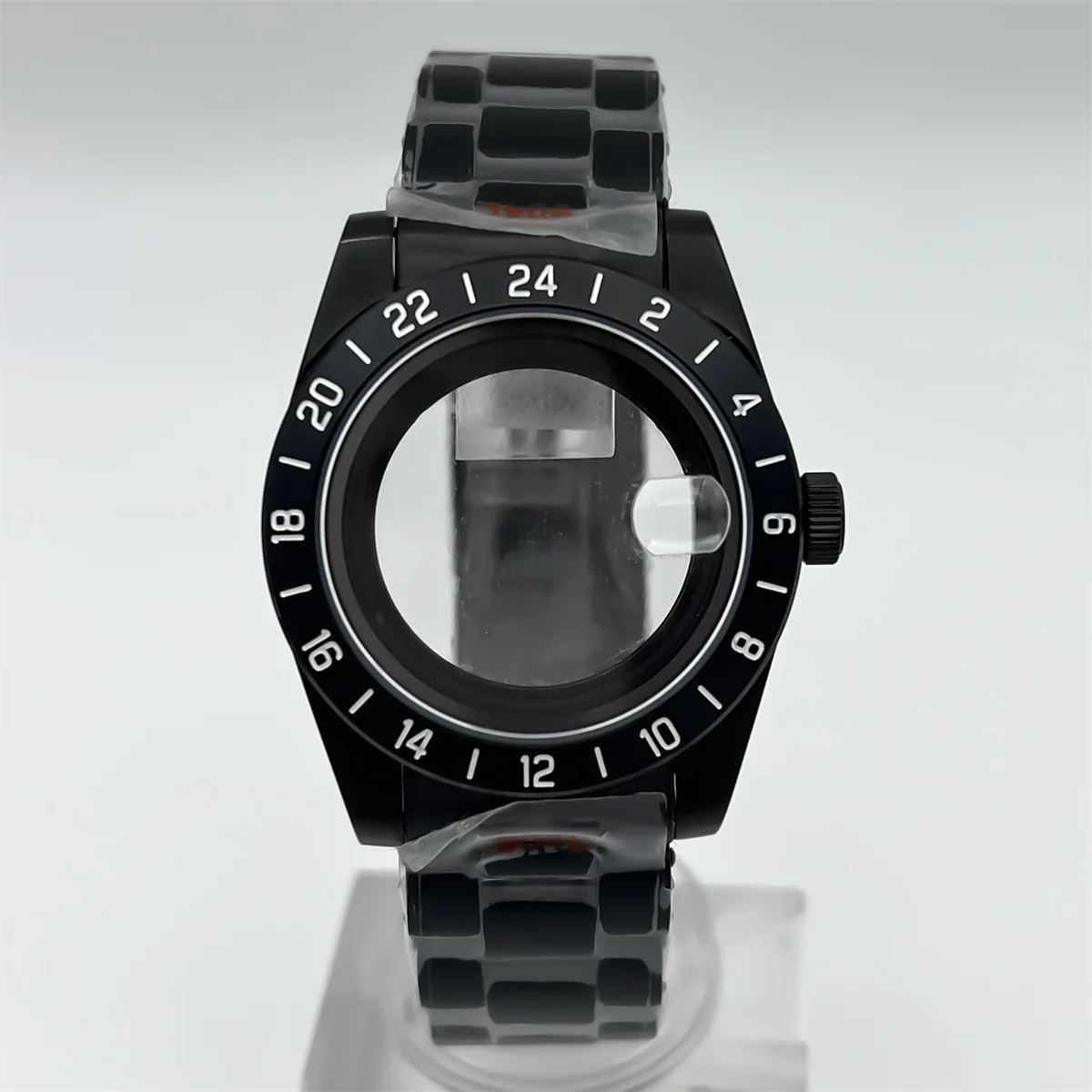 39 мм серебряный корпус из розового золота с фиксированным безелем, сапфировое стекло с механизмом NH35 NH36 NH34 ETA2824 PT5000, браслет из нержавеющей стали