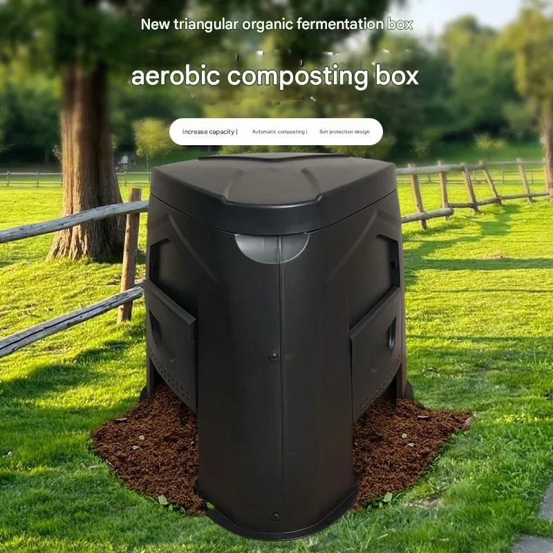 

240L Compost Bin Fertilizer Bucket Fermentation Bin Leaf Weed Collection for Outdoor Large Capacity Garden Gardening Manure Muck