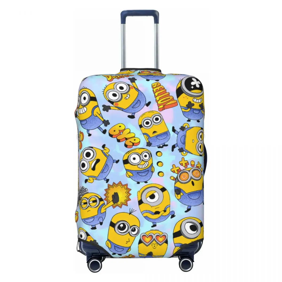 

Custom Cartoon Minions Luggage Cover Protector Cute Travel Suitcase Covers for 18-32 Inch