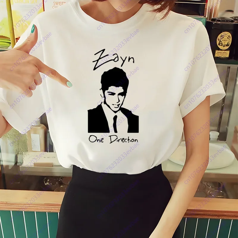 Zayn Malik T-shirt for Women Short Sleeve Casual Ladies Tops Anime Cartoon T Shirt for Male Printed White T Shirt Women Tees