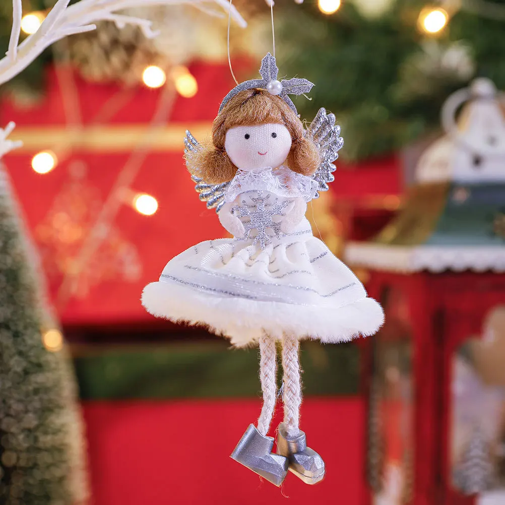 

3pcs Christmas Hanging Christmas Supplies Ornament Angel Pendant For Xmas Holiday Party Home Garden Decorative Supplies