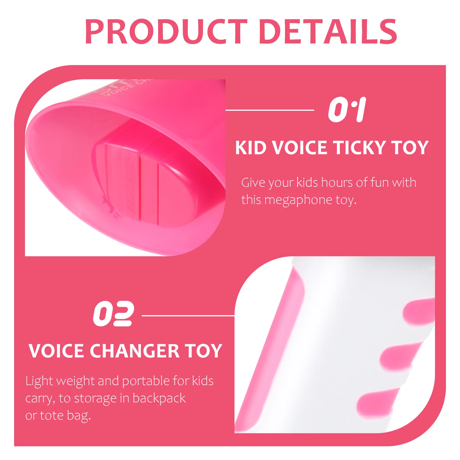 Party Prank Toy Voice Changer Buzzer Knoppen Halloween Cosplay Kid Ticky Peuterspeelgoed