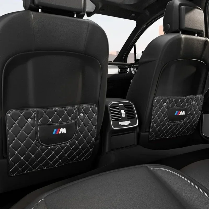 

PU Leather Car Anti-Kick Mats Auto Seat For BMW M5 M4 M3 F20 F40 F22 F30 E90 F32 F10 F06 F07 F46 E60 Z4 G20 F15 F16 G30 X1 X3 X5