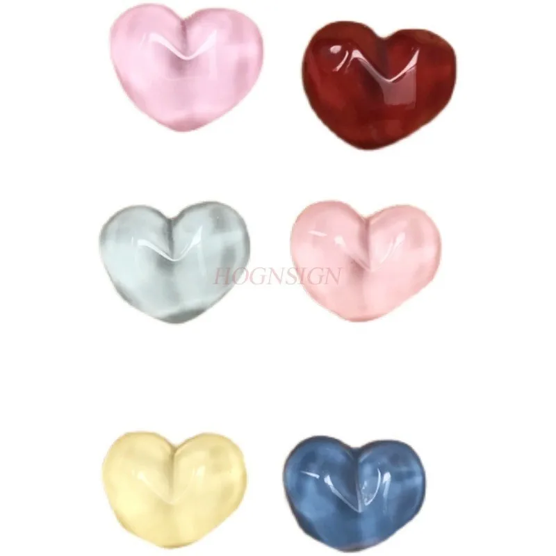 6pcs Creative and fashionable photo wall, I-shaped nail, water ripple, heart-shaped cork nail, felt board, photo wall