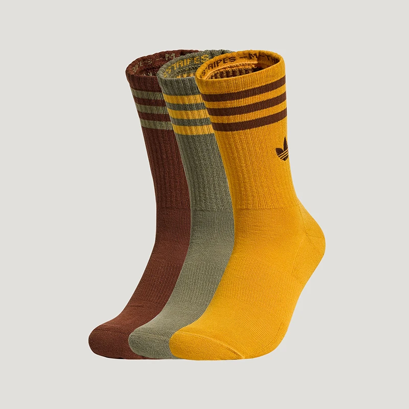 

Adidas genuine clover men's and women's knitted breathable socks three pairs set KW1161