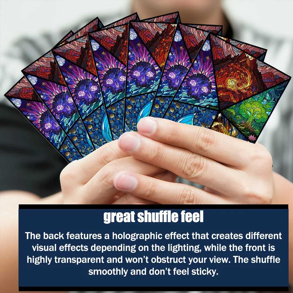 Card Top Loader - 60 Stück 66x91mm Holo Starry Stained