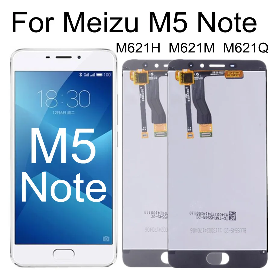 5.5 inch For Meizu M5 Note Note5 LCD Display M621/M /H Touch Screen Digitizer Replacement Parts