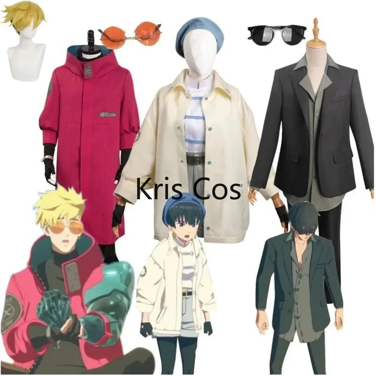 Newest Anime Trigun Stampede Meryl Stryfe Wolfwood Vash The Stampede Cosplay Costume Windbreaker Uniform Man Woman Carnival Suit