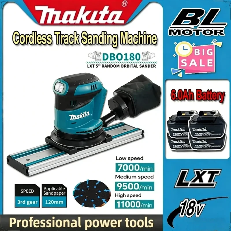 

Бесщеточная эксцентриковая шлифовальная машина Makita DBO180Z 18В, аккумуляторная, для обработки дерева, шлифовки, полировки, без аккумулятора и зарядного устройства