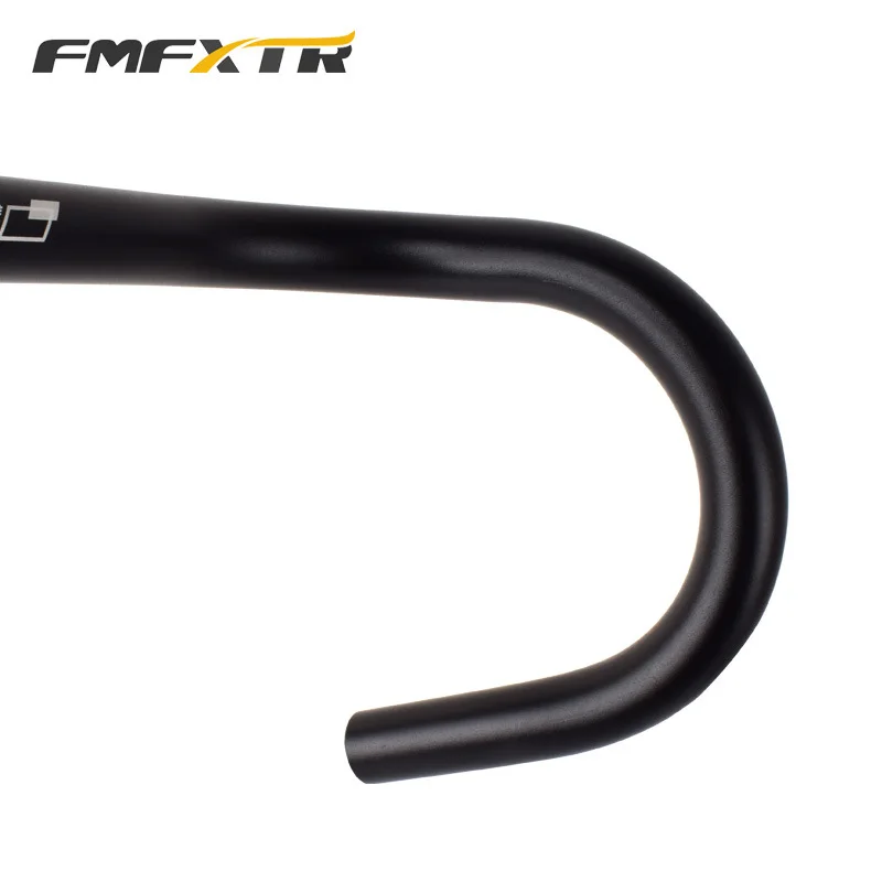 Manubrio curvo per bicicletta da strada fisso con corno di toro volante orizzontale anteriore modificato in lega di alluminio 25.4 accessori per la testa del manubrio