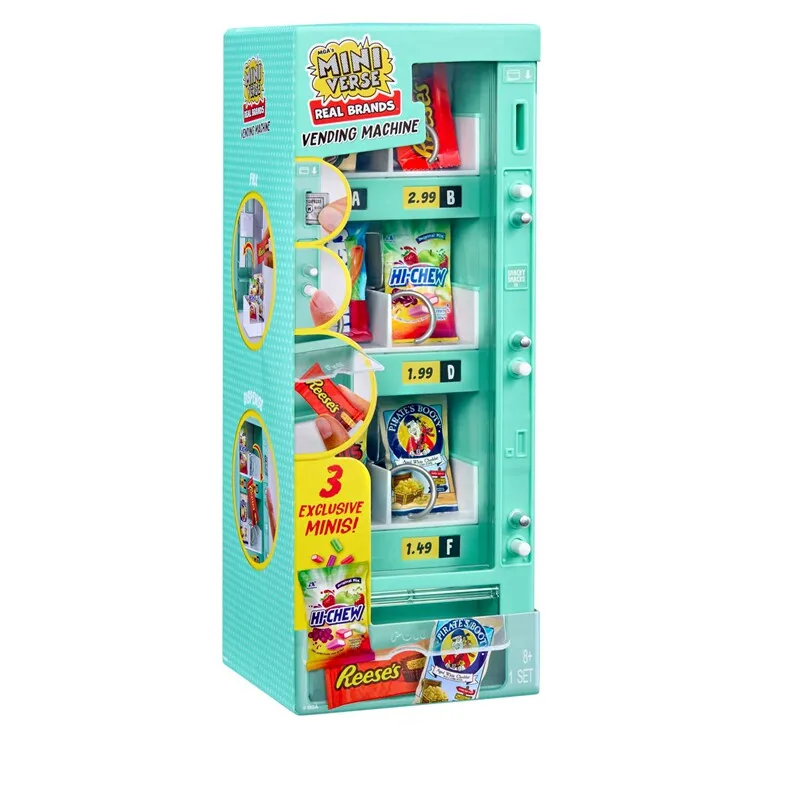 Authentic MINIVERSE Mini Supermarket Vending Machine Realistic Snack Cabinet Diorama Dollhouse Decor Miniature Scene Collectible