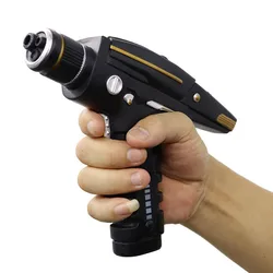 P-Jsmen Star Discovery Trek Starfleet Hand Phaser Gun Type II Kit Prop Resin 1:1 Replica Cosplay Halloween Costume Accessory