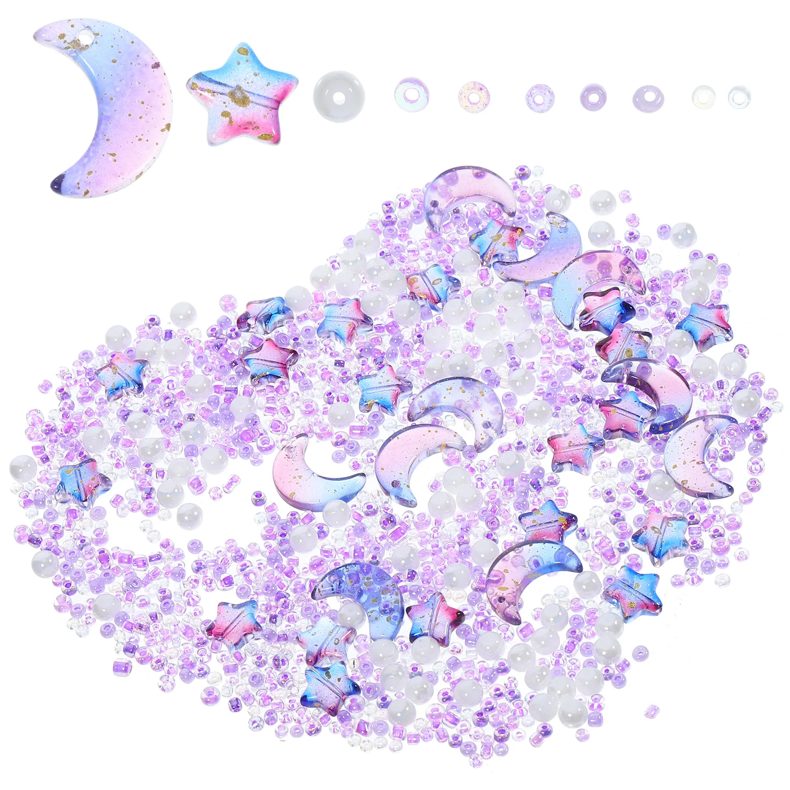 

DIY Earrings Jewelry Making Beads Necklace Spacer Crafts Accessories Loose Bracelet Glass Beads for Projects Gifts