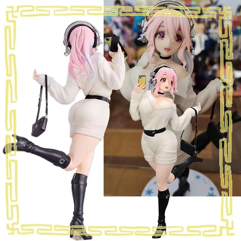 

Genuine Furyu Super Sonico The Animation Super Sonico Trio-Tryit Figure Winter Memories Collector Anime Figure Model Toy Gift
