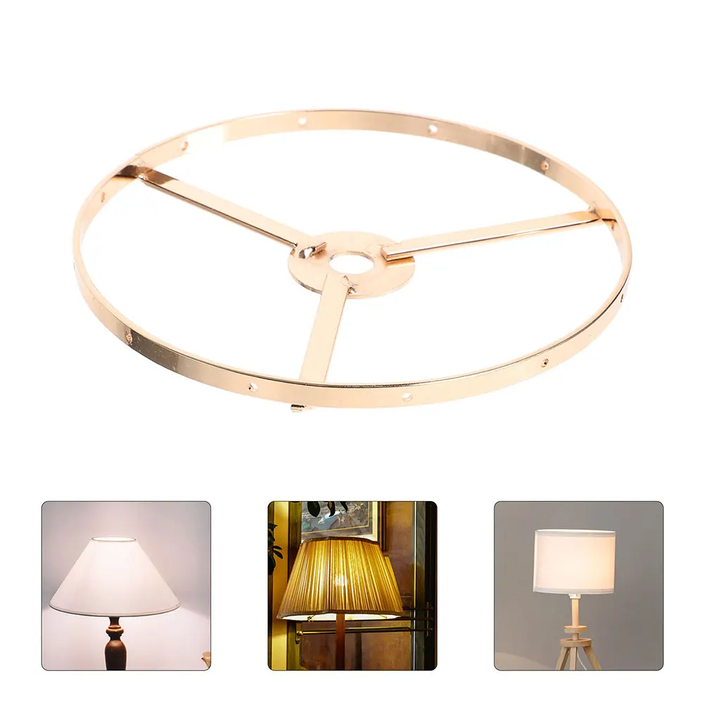 

2 Pcs Lamp Stand Iron Ring Shade Bracket Lampshade Adapter Bell Shades Clip Holder Buckle