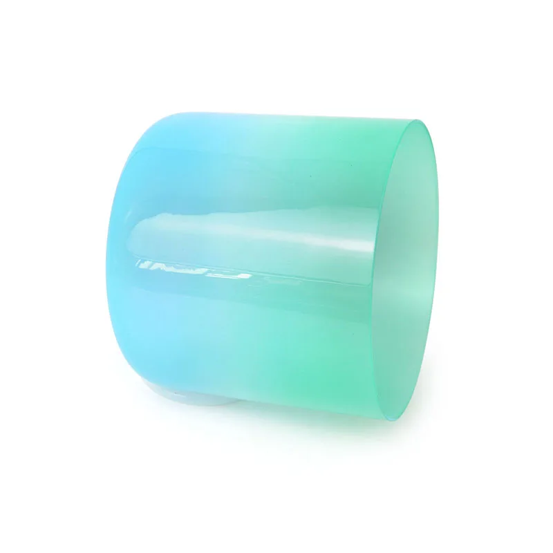 Green Blue Gradient Alchemy Crystal Sound Healing Percussion Instrument Singing Bowl Yoga Healing Music Bowl Chanting Bowl