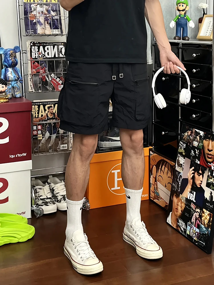 

Мужские летние модные рабочие брюки Bla American Sle Sports, повседневные бриджи до колена, укороченные штаны до середины икры