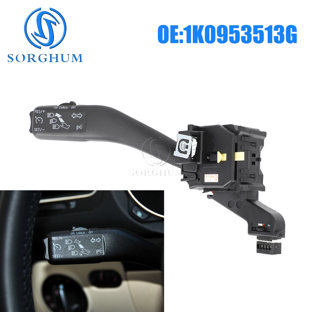 SORGHUM 1K0 953 513G Car Turn Signal Head Light Switch for VW Golf 5 6 MK6 MK5 GOLF GTI Jetta Tiguan Rabbit Switches 1K0953513G