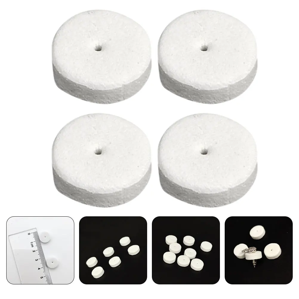 

100pcs White Ear Stud Pad Pin Protection Cushion Backs Earring Safety Back Support Disc Supports Jewelry Accessories