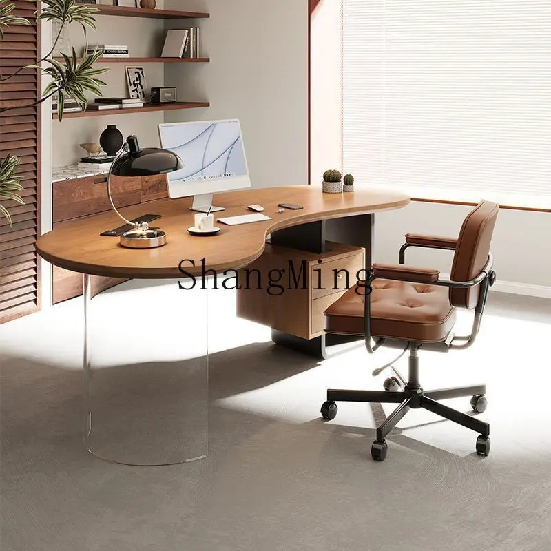 ZYY solid wood study boss desk light luxury minimalist modern simple computer home desk