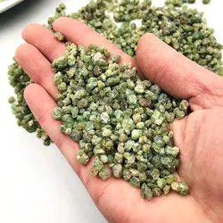 50g/Pack Natural Raw Stone Demantoid Garnet Chips Crystals Quartz Mineral Specimen Collectible Healing Rough Gemstone Home Decor