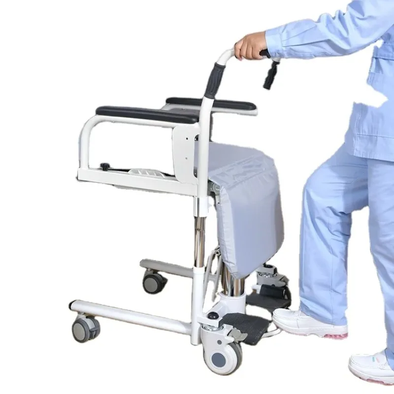 Equipment Elderly Care Chair Patient Transfer Chair Disable Transport Chair Height Adjustable With Wheels