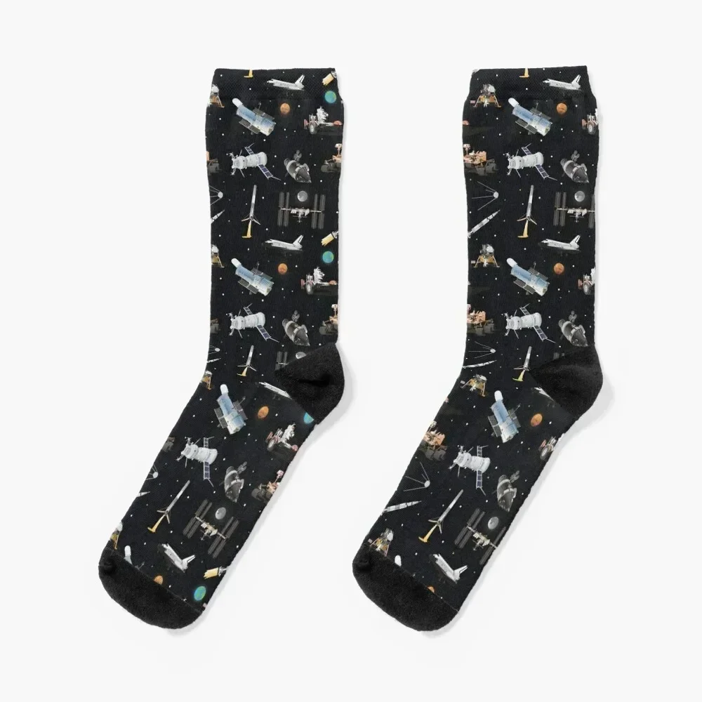 Space Exploration Socks christmas gifts cool Thermal man winter Designer Man Socks Women's