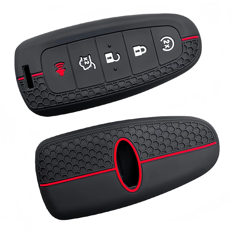 Funda de silicona para llave de coche, funda protectora para Ford Expedition C-Max Edge Explorer Titanium Taurus Focus Escape, accesorios para automóvil