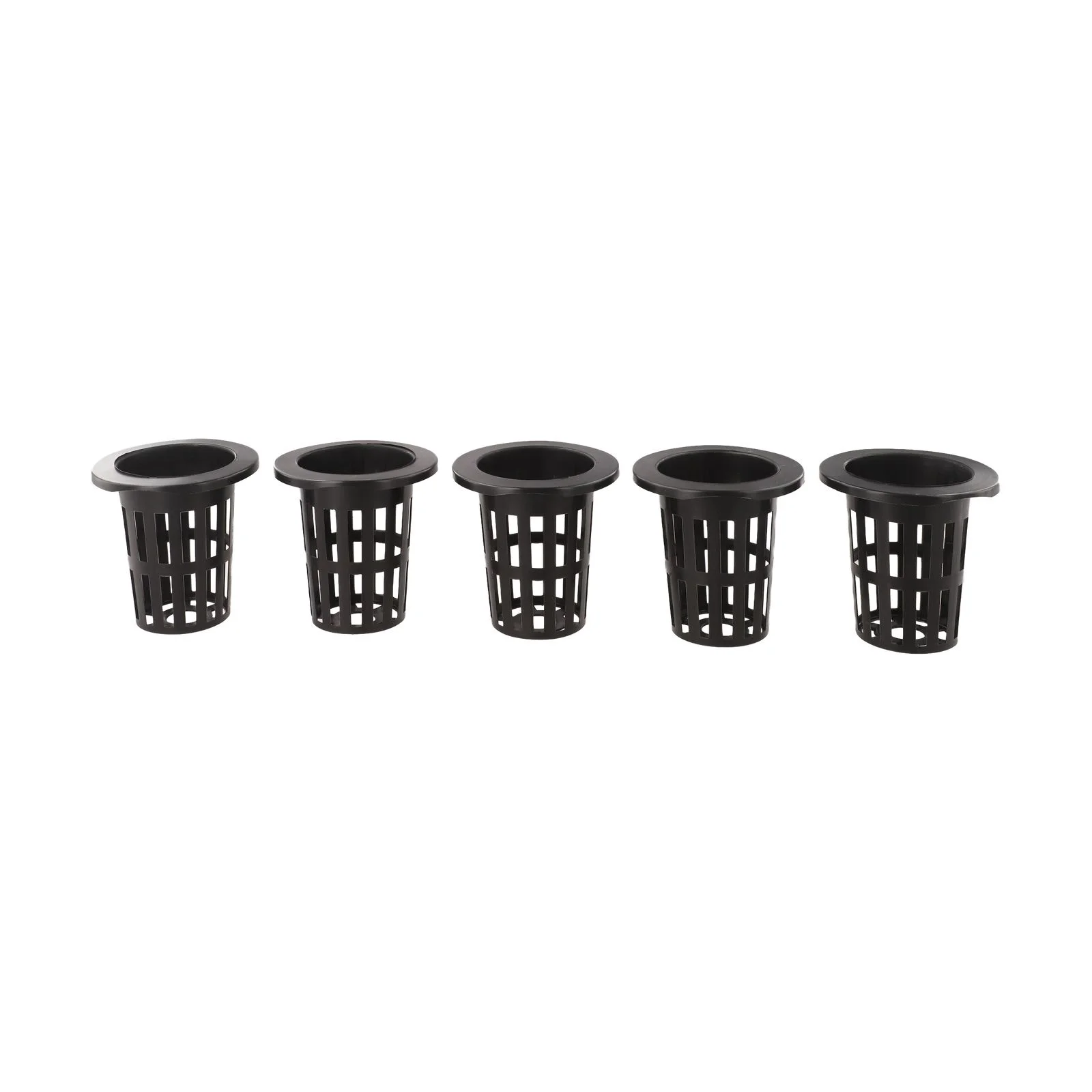 25PCS Mesh Plastic Pot Net Cups for Garden Plant Cloning and Aeroponic Systems Lightweight and Reusable Baskets