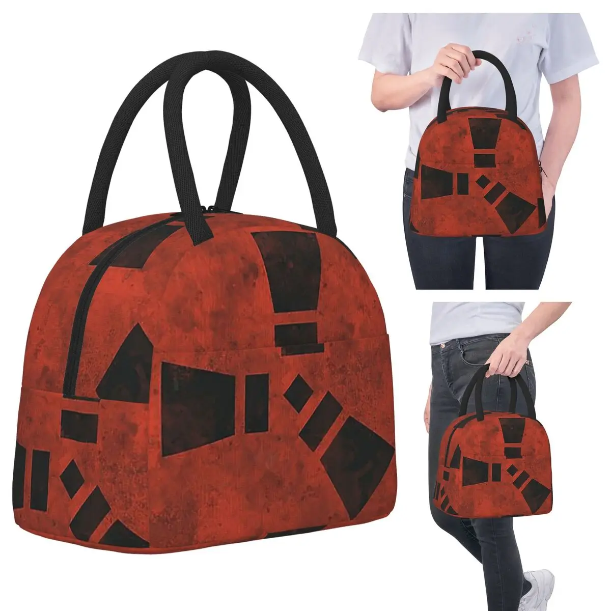 

Изолированная ржавская сумка для обеда для женщин, офисный холодильник, термосумка для еды, портативный контейнер для ланч-боксов