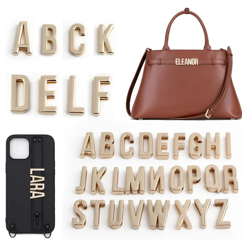 5PCS Luggage and Travel Goods Letter Decorative Buckles Personalized Jewelry Making Accessories DIY Sliding Letters