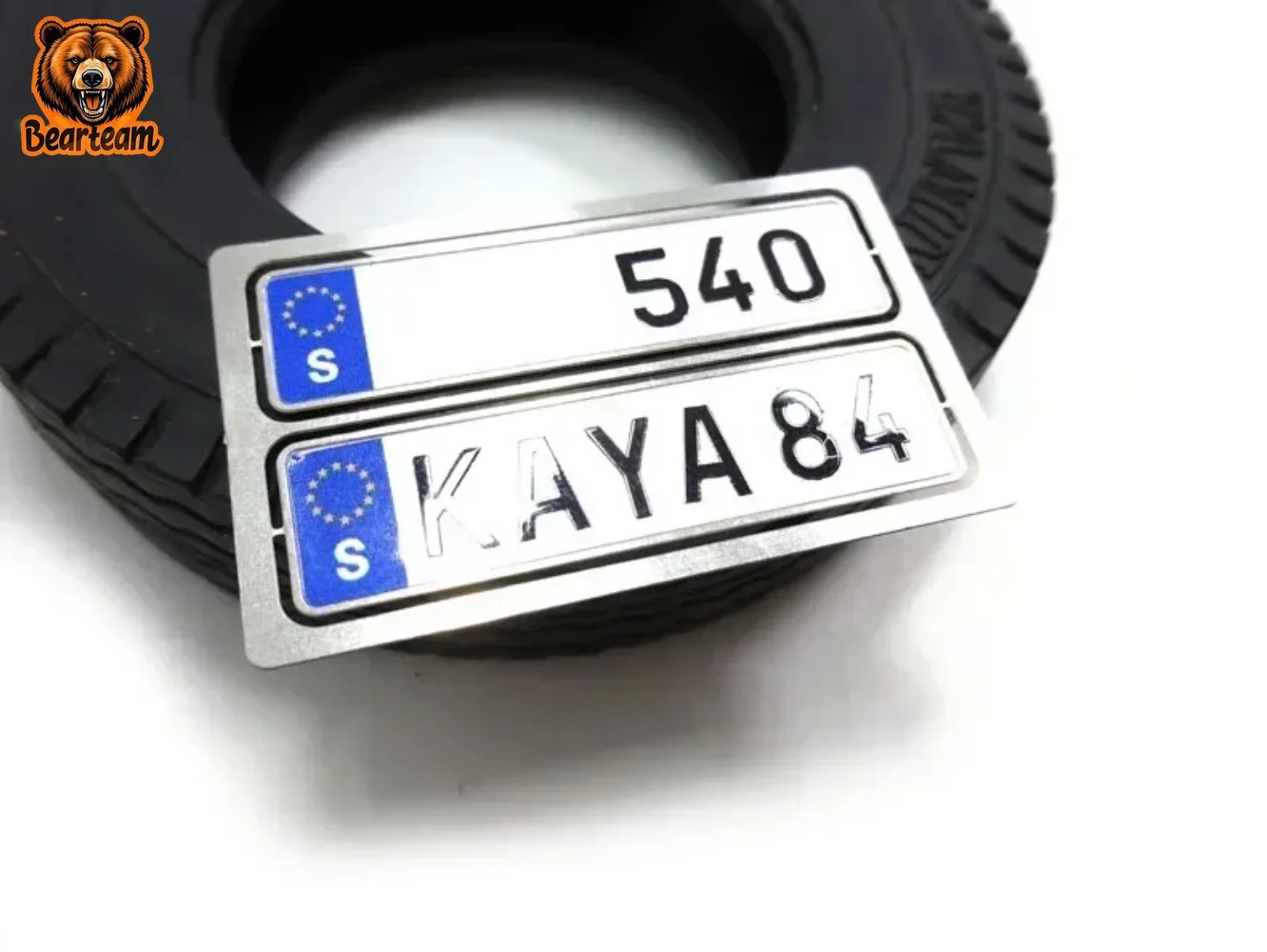 

License Plate DIY Kit for 1/14 Tamiya RC Truck Car Scania Benz MAN Volvo Parts