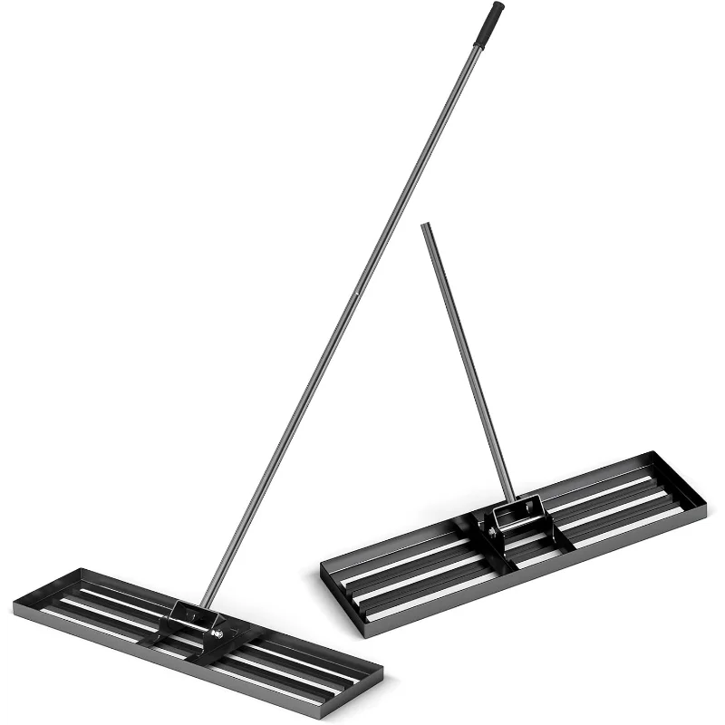 

Goplus Lawn Leveling Rake, 36" x 10" Heavy Duty Level Lawn Tool w/ Ergonomic Handle for Soil, Effort-Saving Landscape Rake