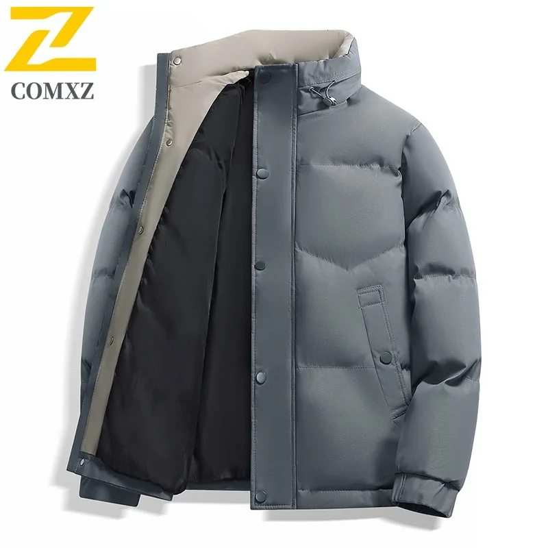 COMXZ Luxury Men Padding Coat 2025 Fashion Outdoor Mountaineering Windproof Coat Casual Street Style Windproof Autumn Garment