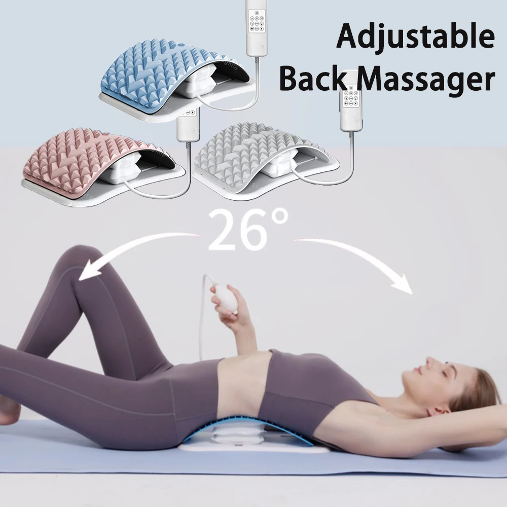Customizable Electric Back Stretcher Multi-Level Adjustable Massage Waist Neck Fitness Lumbar Cervical Spine Bionic