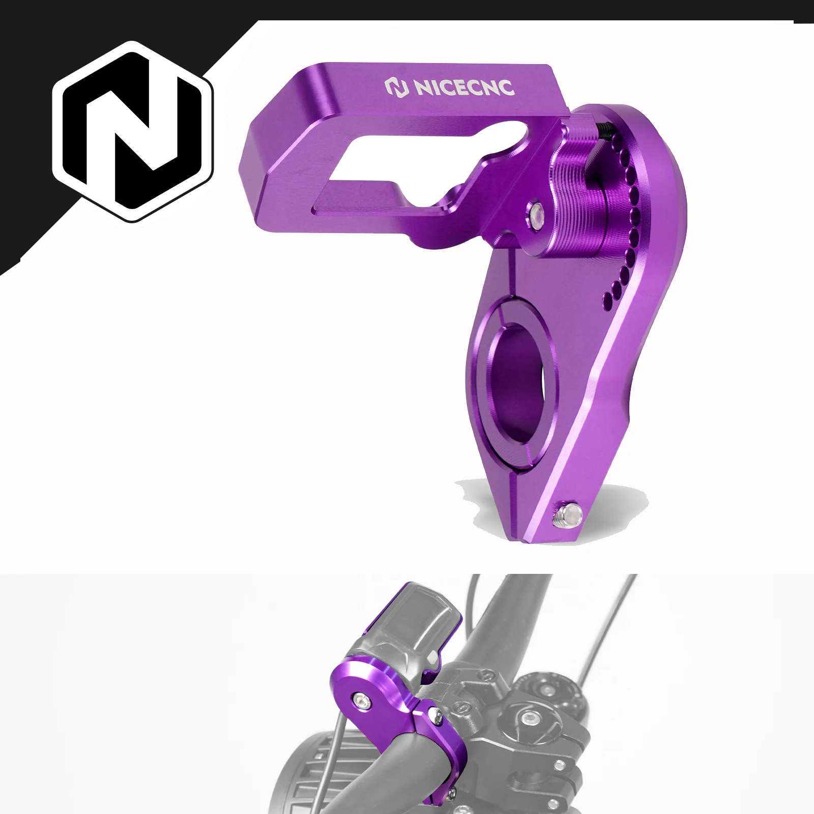 

NICECNC For Surron light bee X light bee S light bee L1E Segway X160 X260 Electric Bike Digital Display Relocation Bracket Black