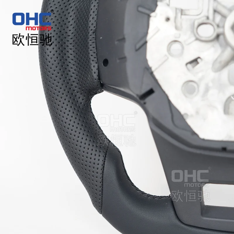 For Ford Bronco 21-24  modified upgraded perForated leather off-road full-leather car steering wheel