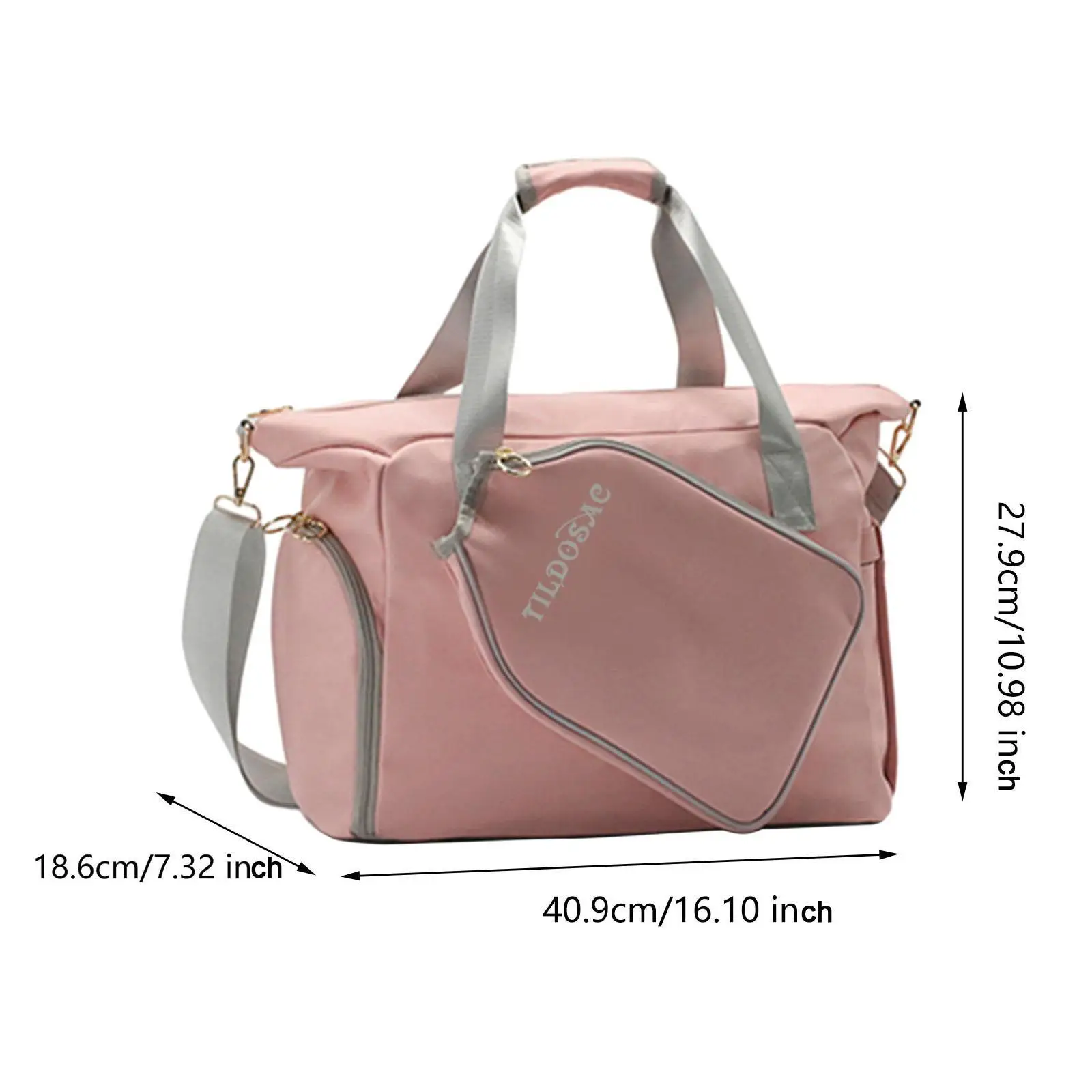 Bolsa de Pickleball para mujer Bolsa de deporte al aire libre premium rosa Bolsa de mano de Pickleball