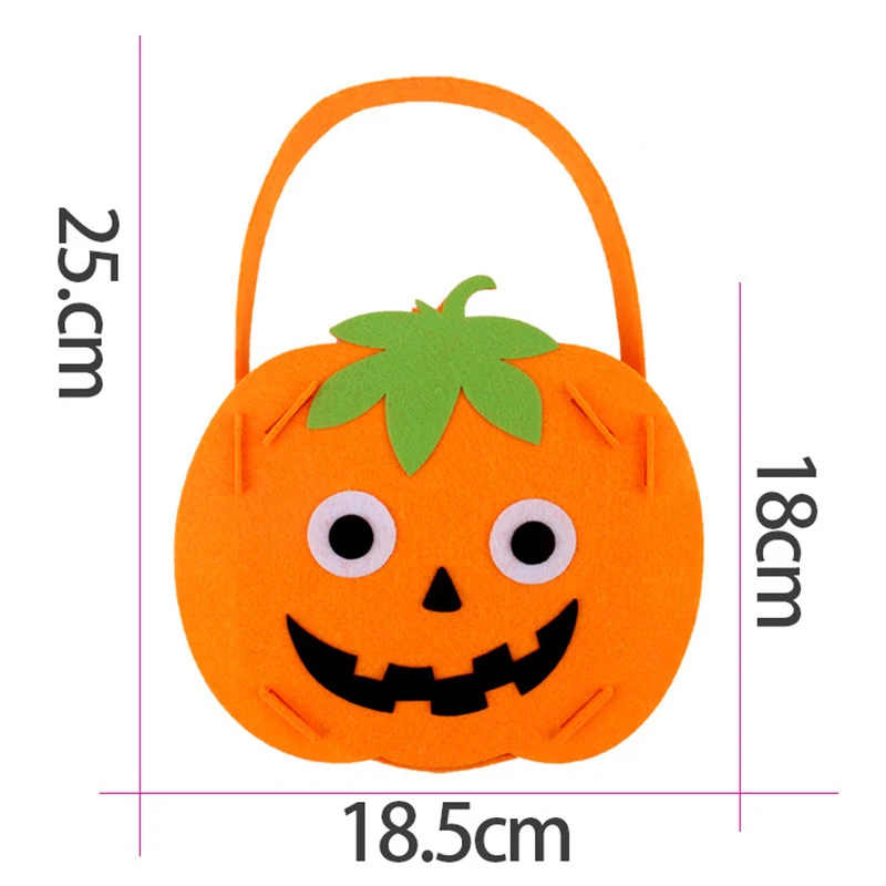 Desenhos animados diy halloween doces saco artesanato brinquedos para crianças jardim de infância arte e artesanato abóbora saco de açúcar eeducation brinquedo presente