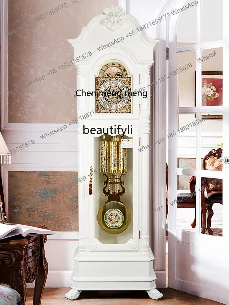 ss7486 European-Style the Grandfather Clock Living Room Simple Vertical Floor Clock Hermle Mechanical Light Luxury Modern