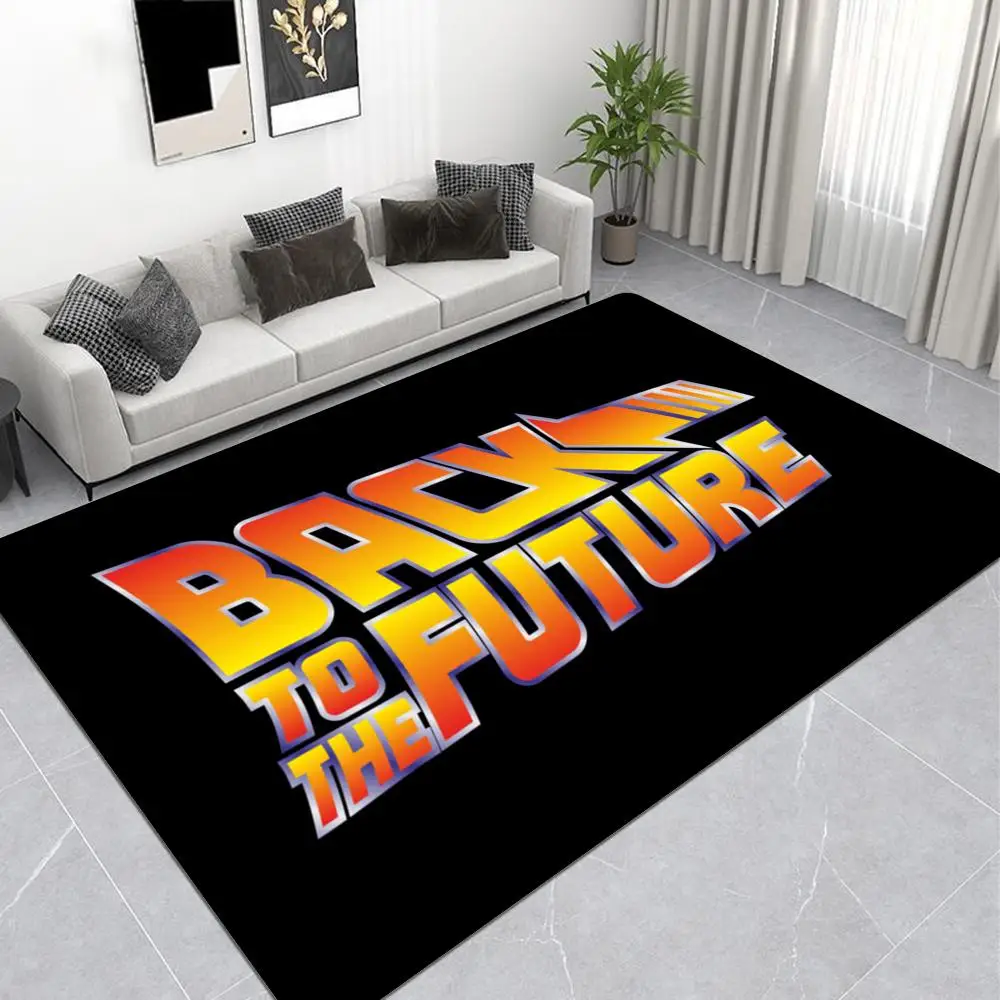 Retro Back To The Future Floor Mat Floor Mat INS Style Soft Bedroom Floor House Laundry Room Mat Anti-skid Household Carpets