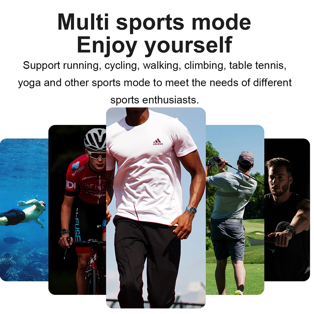 ساعة ذكية للرجال والنساء ، مكالمة بلوتوث ، شاشة عرض AMOLED ، 3ATM ، IP68 ، ساعات رياضية مقاومة للماء ، الصحة ،