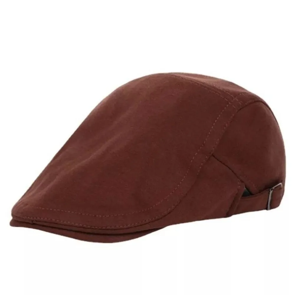 

Fashion Adjustable Vintage Berets Hat Painter Hip Hop Newsboy Caps Solid Color Forward Hat Flat Visor Cap Daily