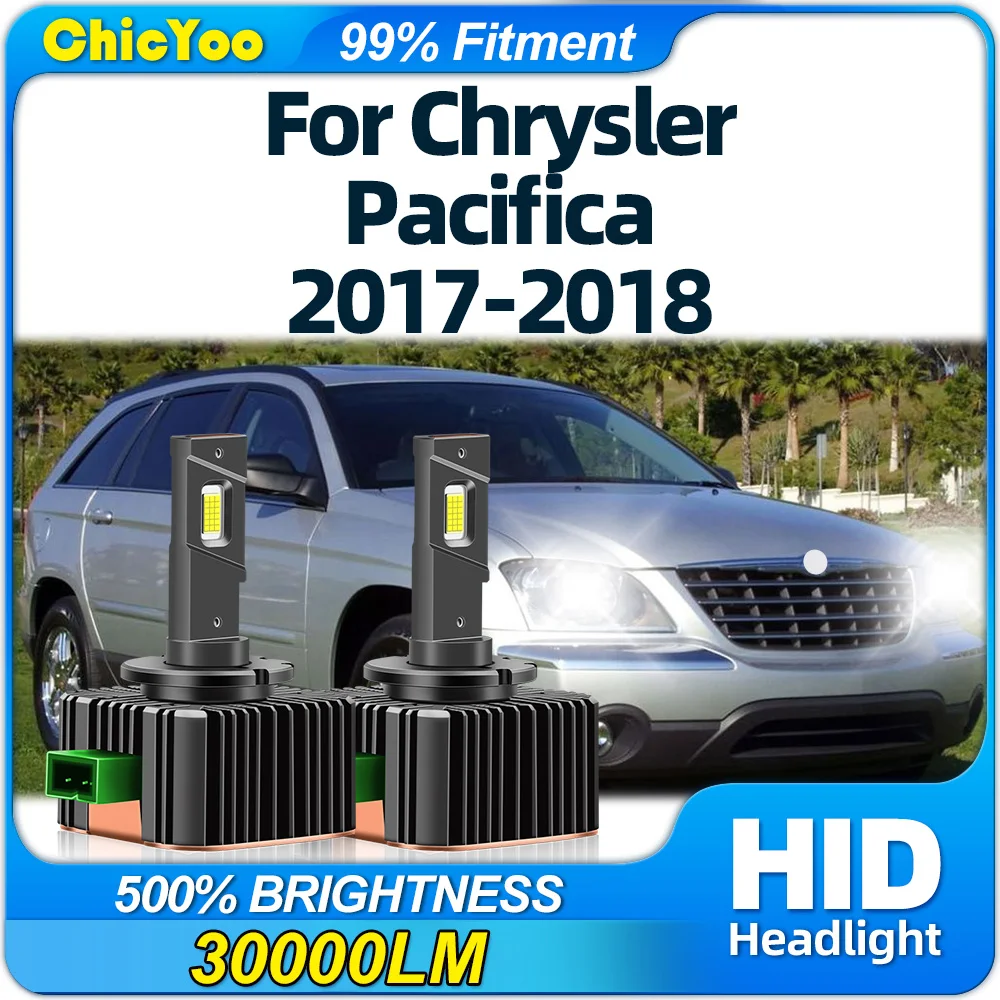 

30000LM 120W LED Headlights Bulbs 6000K White HID Xenon Headlamps 12V Plug And Play Car Lights For Chrysler Pacifica 2017 2018