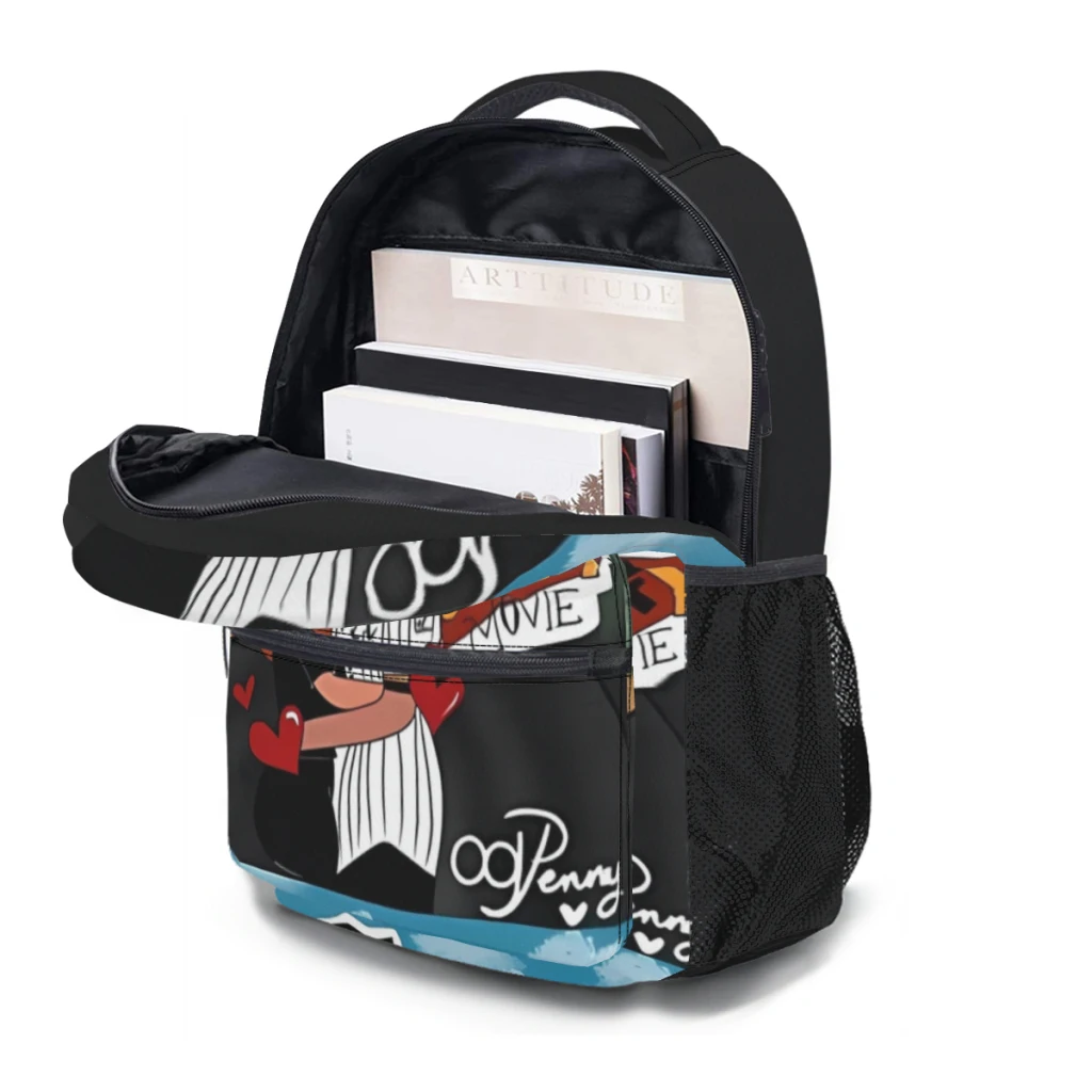 Een Poëtische Goofy Liefde Schooltas Voor Kinderen Grote Capaciteit Student Rugzak Cartoon Middelbare School Student Rugzak 17Inch