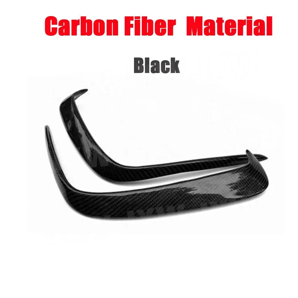 2Pcs Carbon Fiber Rear Side Bumper Spoiler Cover Vent Trim for Benz A Class W176 A200 A260 A45 AMG 2014-2017 Not Standard