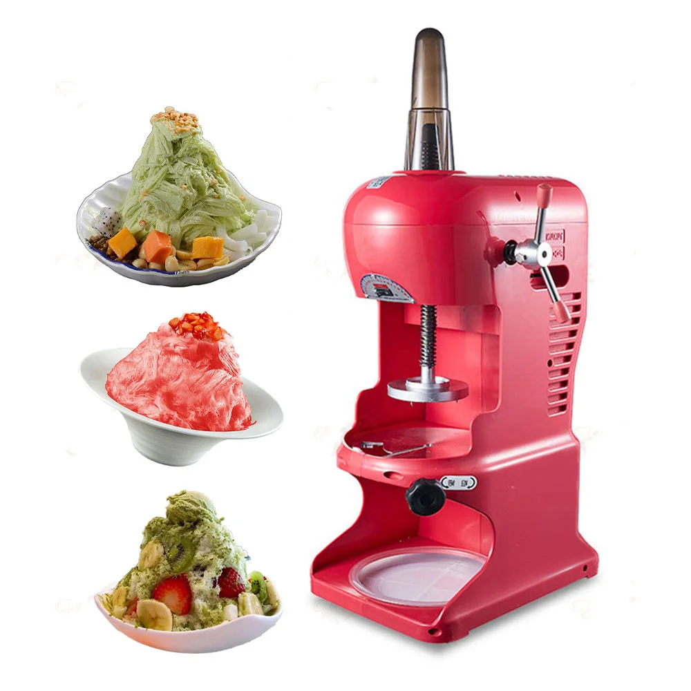 Portable Snowflake Shaver Electric Shaved Ice Shaving Machine Commercial Snow Ice Shaving Machine for Milk Tea Shop Stall Tool