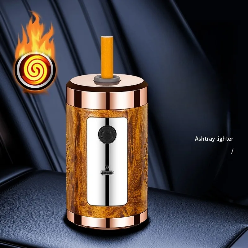 Portable Tungsten Filament Ignition Usb Windproof Lighter Outdoor Ashtray Smoking Electronic Lighter Smoke Accessories Gift